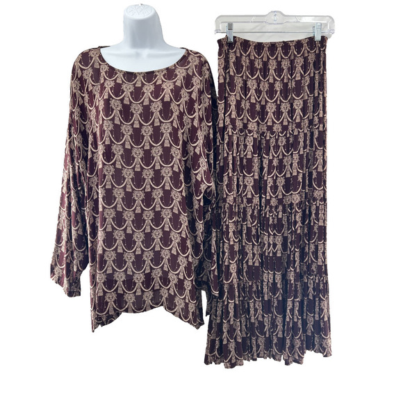 Karen Kane Dresses & Skirts - Karen Kane Women's 2 Piece Y2K Tiered Skirt Blouse Set Size 8